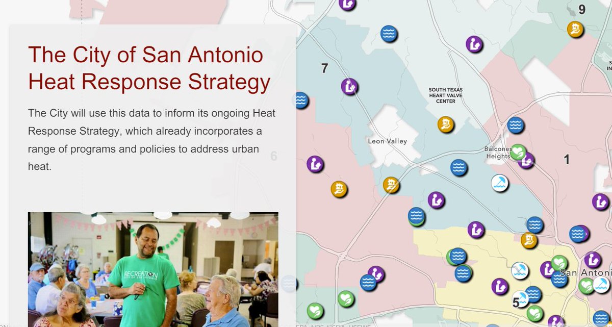 Summer temperatures are rising, and so is extreme heat risk across the Country.

<a href="/COSASustainable/">City of San Antonio Office of Sustainability</a> is making heat accessible to understand and address through heat vulnerability, equity, and solutions mapping on their Community Dashboard. See more: hubs.ly/Q02BLs2c0