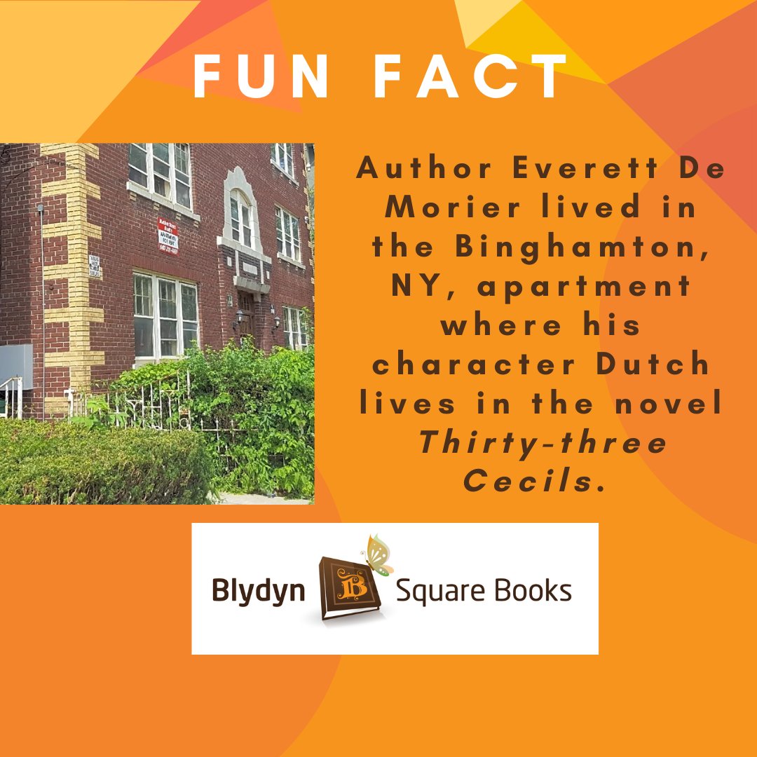 On this date in the novel 33 Cecils by @EVDemorier, Dutch enjoys his first day sober. We're celebrating with this fun fact about the making of the book! 
#33Cecils #Binghamton #ReadingCommunity 
blydynsquarebooks.com