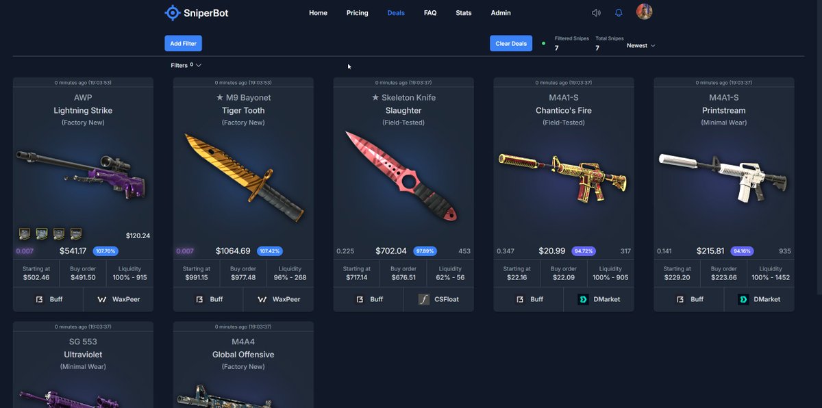 SniperBot tweet media