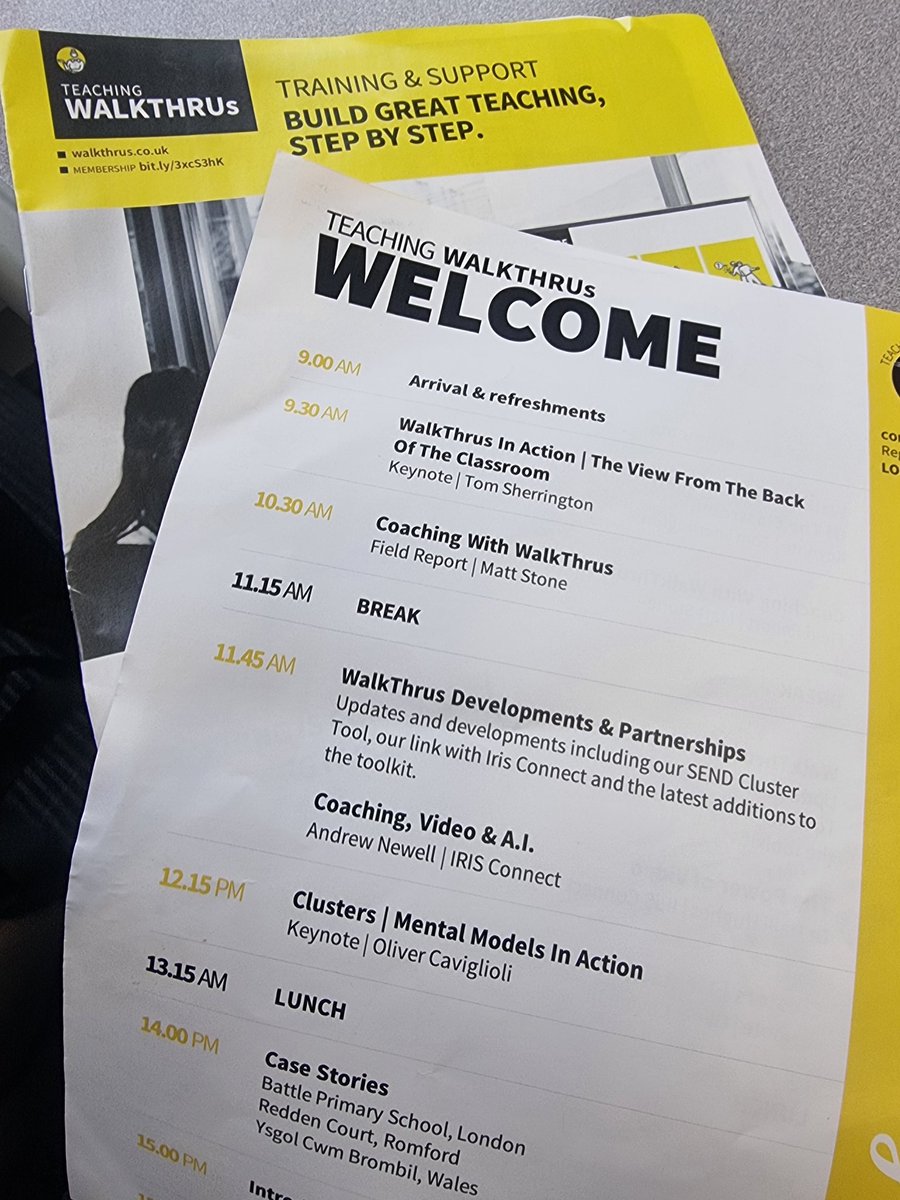 Great day at the <a href="/WALKTHRUs_5/">Walkthrus</a> summer conference. Lots of key takeaways on creating clusters and implementing coaching. <a href="/teacherhead/">Tom Sherrington</a> <a href="/olicav/">oliver caviglioli</a>