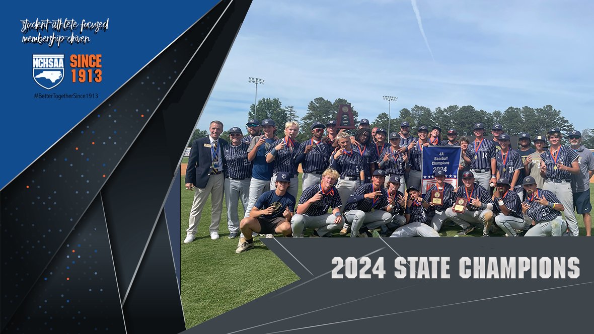 NCHSAA (@nchsaa) on Twitter photo 🏆Check out the 2024 4A Baseball State Champions! 🏆<a href="/RobersonRams/">TC Roberson Baseball</a>
✨Our 4A Baseball MVP is Caden Davidson
#NCHSAABASE #BetterTogetherSince1913 🏆Check out the 2024 4A Baseball State Champions! 🏆<a href="/RobersonRams/">TC Roberson Baseball</a>
✨Our 4A Baseball MVP is Caden Davidson
#NCHSAABASE #BetterTogetherSince1913