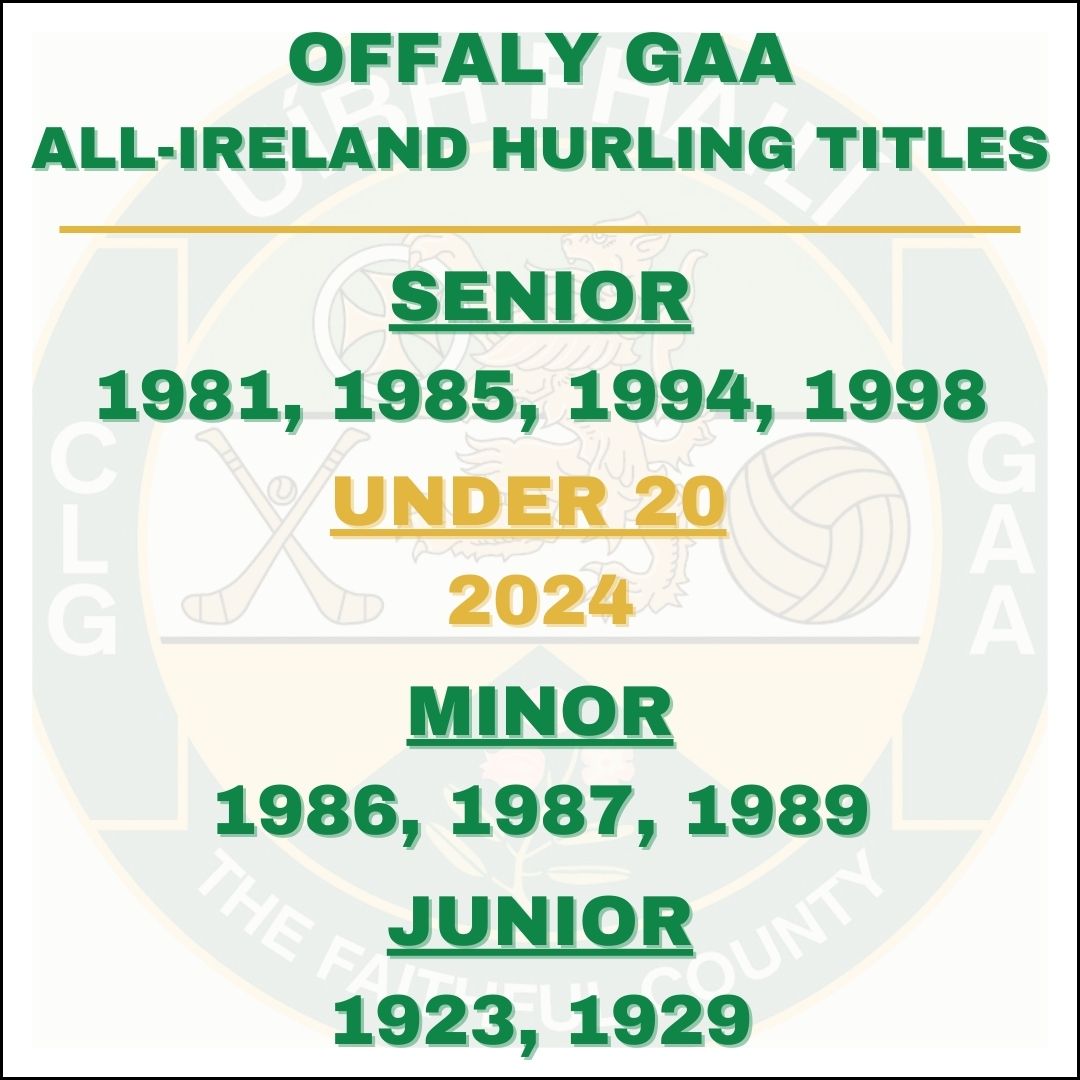 Offaly_GAA's tweet image. What an occasion, what an achievement. 

Another All-Ireland Hurling Championship title for our county

💚🤍💛