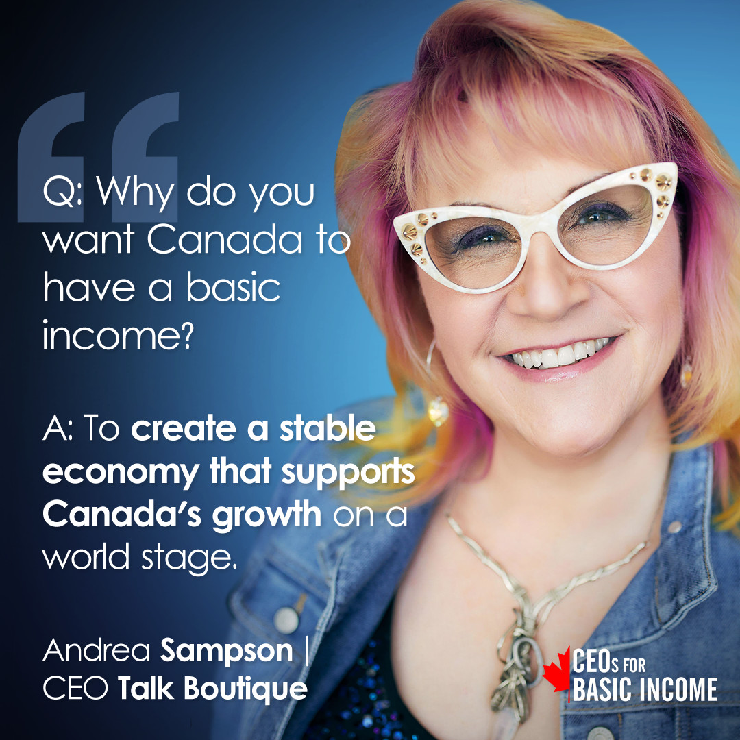 ubi_works's tweet photo. 🚨#CEOsForBasicIncome ! Andrea Sampson, CEO of Talk Boutique is part of our coalition of 150+ members, supporting #basicincome as a way to address the economic vulnerabilities of today and prepare for those of tomorrow. https://t.co/IWpcpqLSOm