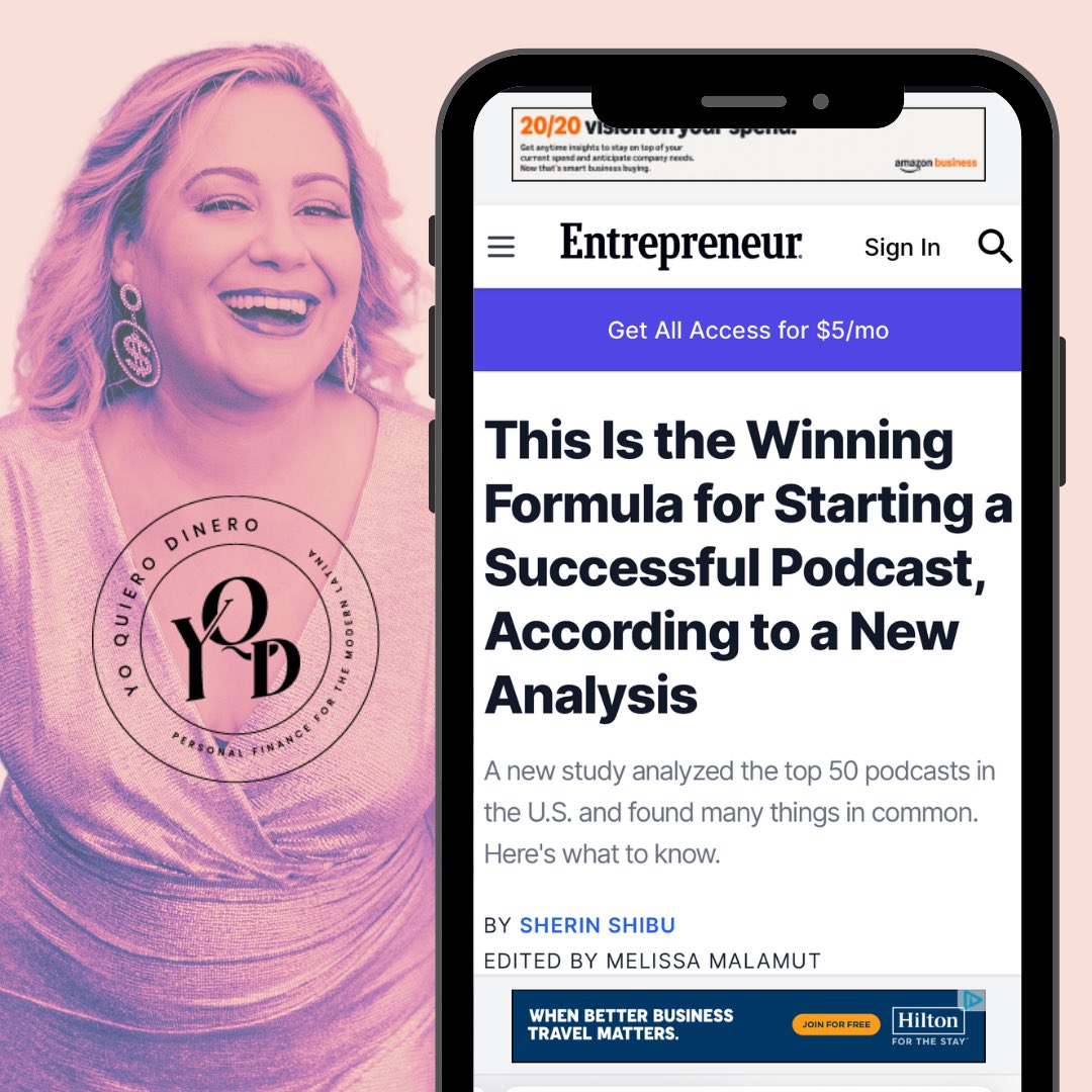 Jannese Torres | Yo Quiero Dinero® 🇵🇷 (@dineropodcast) on Twitter photo Ahhhhh! I’ve finally made it into <a href="/Entrepreneur/">Entrepreneur</a> Magazine!🤩 Check out my latest feature by clicking the link below to read the full article. Thanks for the shoutout!
entrepreneur.com/business-news/…
#entrepreneur #entrepreneurship #entrepreneurmagazine Ahhhhh! I’ve finally made it into <a href="/Entrepreneur/">Entrepreneur</a> Magazine!🤩 Check out my latest feature by clicking the link below to read the full article. Thanks for the shoutout!
entrepreneur.com/business-news/…
#entrepreneur #entrepreneurship #entrepreneurmagazine