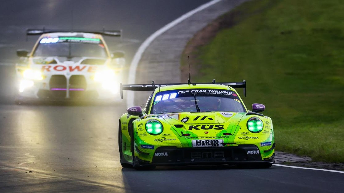 #24hNBR - At the 6-hour mark of the @IntercontGTC @24hNBR mixed conditions make for lots of action. The #Porsche #911GT3R results positions: P4 - #911 #MantheyEMA P9 - #44 @FalkenTyres P11 - #33 #FalkenTyres P12 - #24 #LionspeedGP P13 - #54 @DinamicGT P18 - #5 @HerberthMotors1