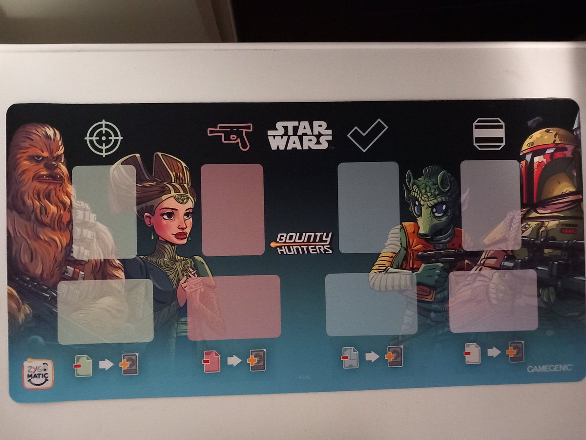 No hay nada mejor que empezar el mes con este Bounty Hunters y su tapete promo. Gracias a <a href="/HomoludicusCs/">Homoludicus Castelló</a> por su excelente atención. Y si sois de Castellón o alrededores os animo a que os paséis por la tienda y la conozcáis. Seguro que os encanta!