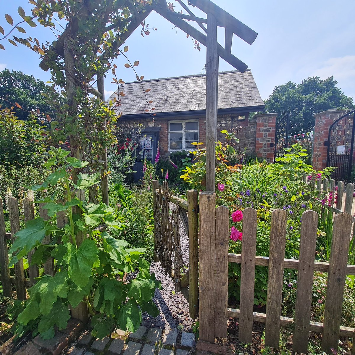 I absolutely LOVE the walled garden in Llanfrechfa! It is beautiful!  Go there next time you're in GUH! #haveagrow <a href="/AneurinBevanUHB/">Aneurin Bevan University Health Board</a>