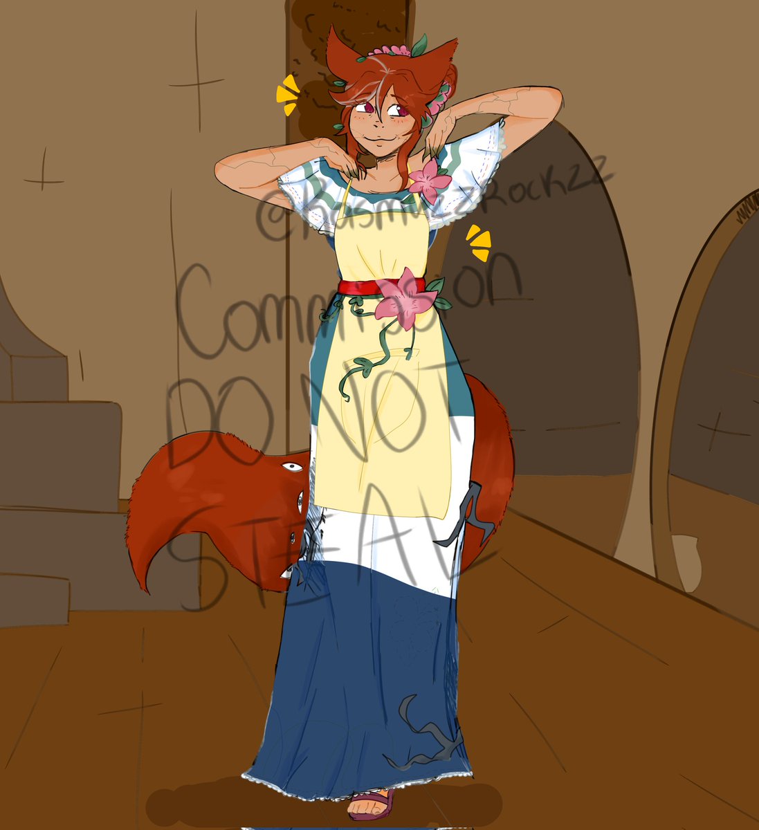 $45 Commission I did for @Ashlen_Koi !
Thank you so much for considering me! I loved doing this, it was really fun ^^!
.
#commission #comms #art #artist #arttwt #oc #ocs