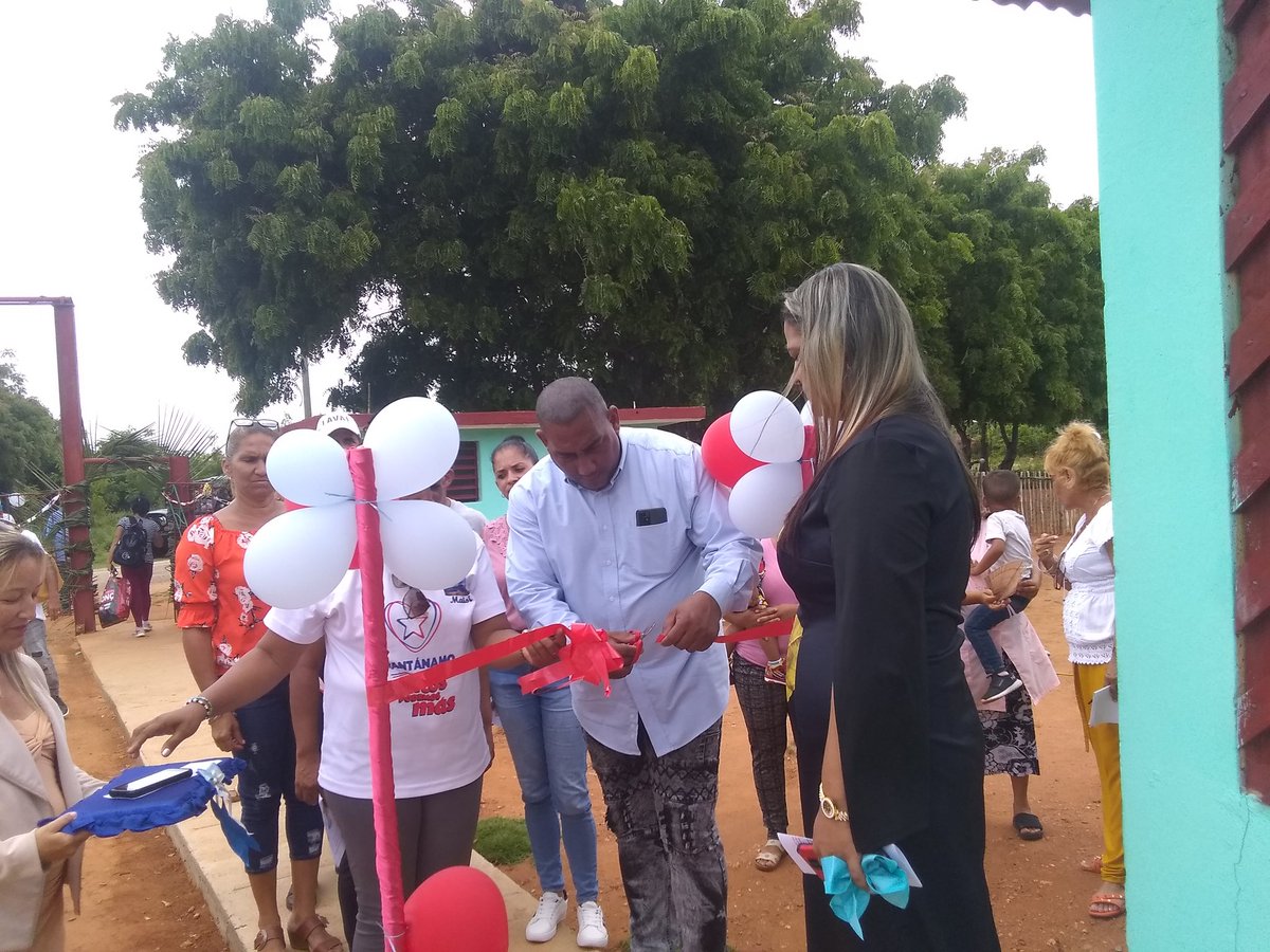 Una nueva casita infantil de inaugura en el Consejo Popular de Punta de #Maisí, 30 infantes y madres trabajadoras se benefician de esta obra de la Revolución.