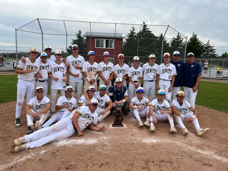The Panther baseball team wins its District Championship. ⚾️🏆

DeWitt 16
Mason 0
Final (4)

They advance to the Pre-Regional on Wednesday at Williamston.
<a href="/DeWittBaseball_/">DeWitt Baseball</a>
