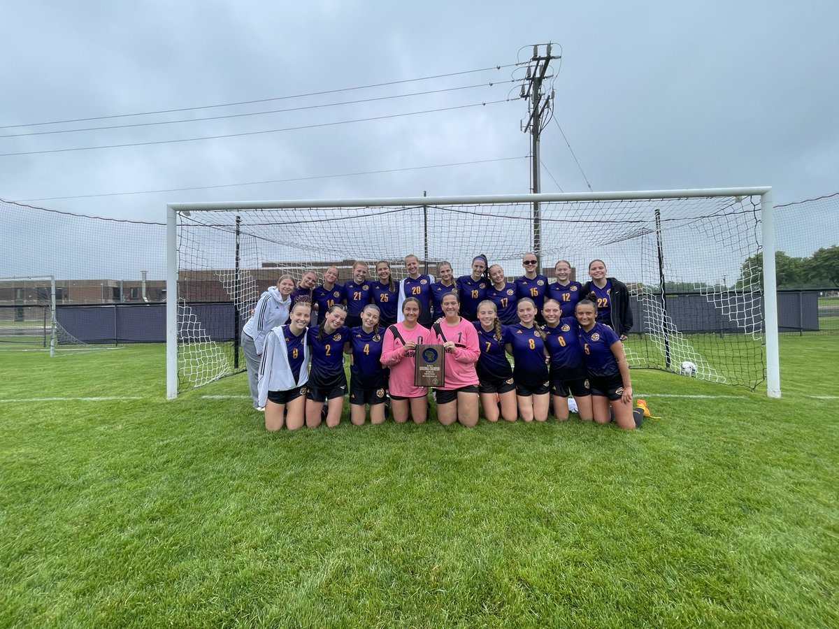 IkeLions's tweet photo. Here are your 2024 Regional Champs! With their 8-0 win over Grafton, Ike advances to Thursday’s sectional semifinal game against the winner of Kettle Moraine Lutheran &amp; Kewaskum. Thursday’s game will be at Ike at 4:30pm! 
#letsgoike⚽️ https://t.co/srelhzHObY