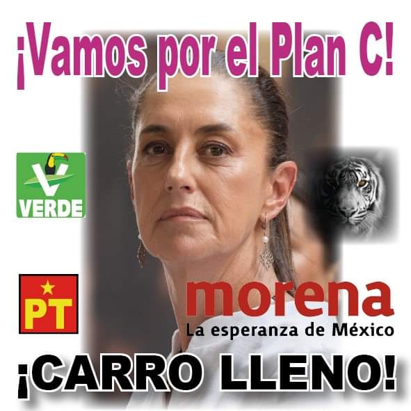 #InundemosLasUrnas
#PlanC #VotaTodoMorena #VotoMasivoPorMorenaPTyPV