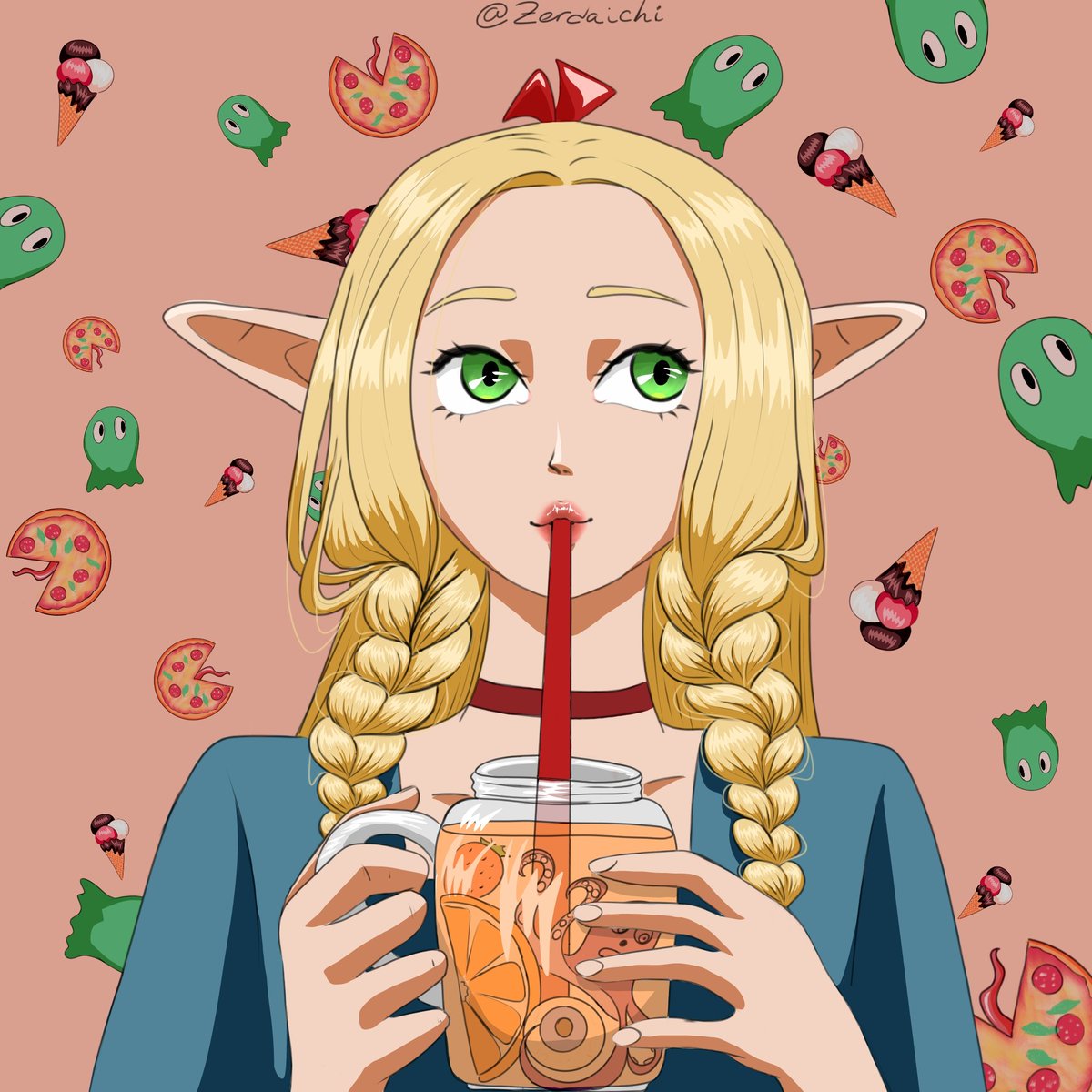 zerdaichi's tweet photo. #dungeonmeshi #deliciousindungeon #manga #anime #marcilledonato #marcille #art #fanart https://t.co/1OLzJIxZZ1