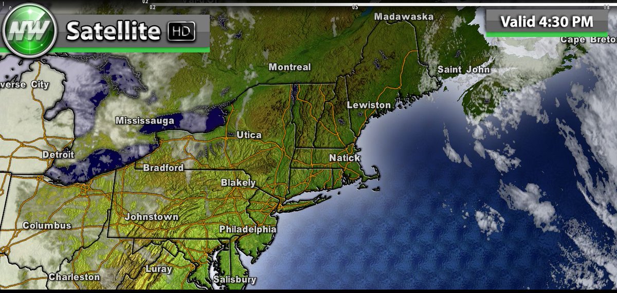 Good afternoon! What a gorgeous day of weather across #SNE...Top 10 perhaps? Not a cloud to be seen, low humidity, and temperatures in the 70s/80s. Doesn't get much better than that!