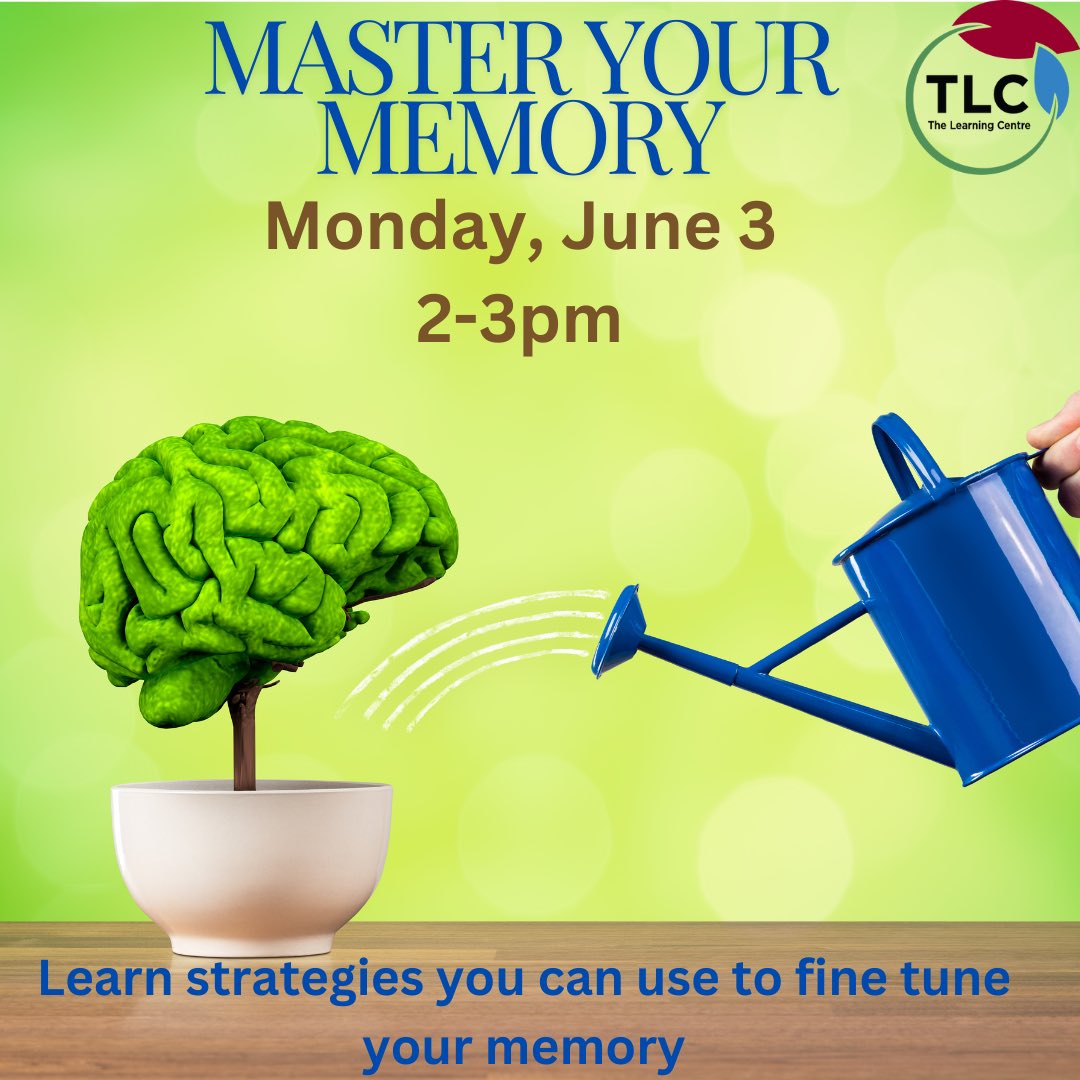 In this workshop, you will learn how to fine-tune your memory and apply strategies for recalling more of what you learn.
Register at kpu.ca/learningcentre…