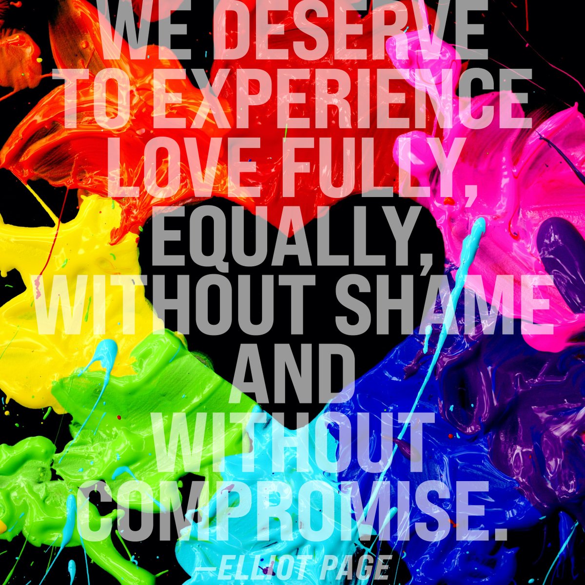 ROC_mag's tweet photo. We deserve to experience love fully, equally, without shame and without compromise. — Elliot Page

Happy Pride Month to the LGBTQ+ community and all its allies. 🖤 🏳️‍🌈 https://t.co/XDjNhCSaKA