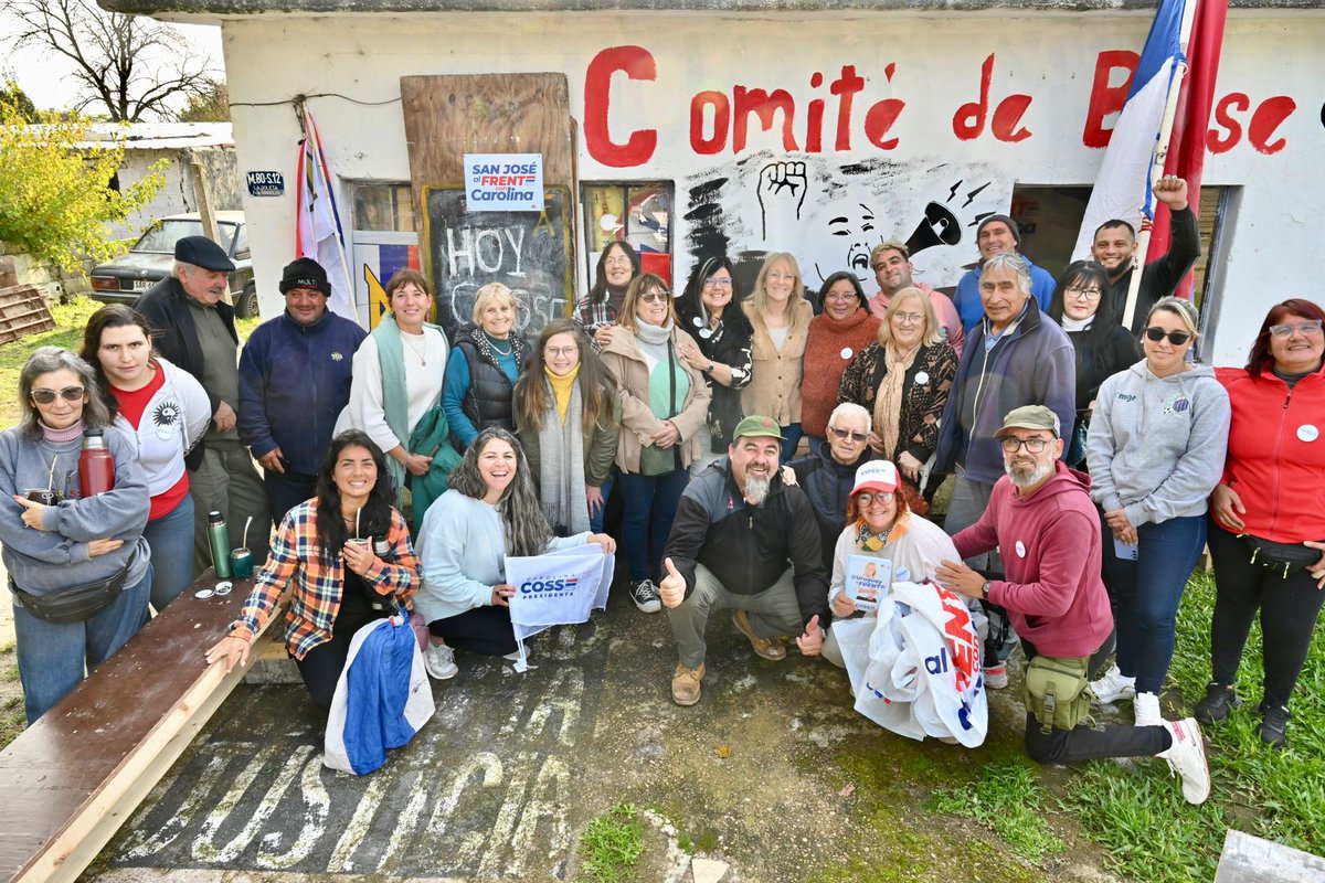 Ya estamos en San José en un muy lindo sábado donde palpitamos el entusiasmo y el cariño de nuestra gente.