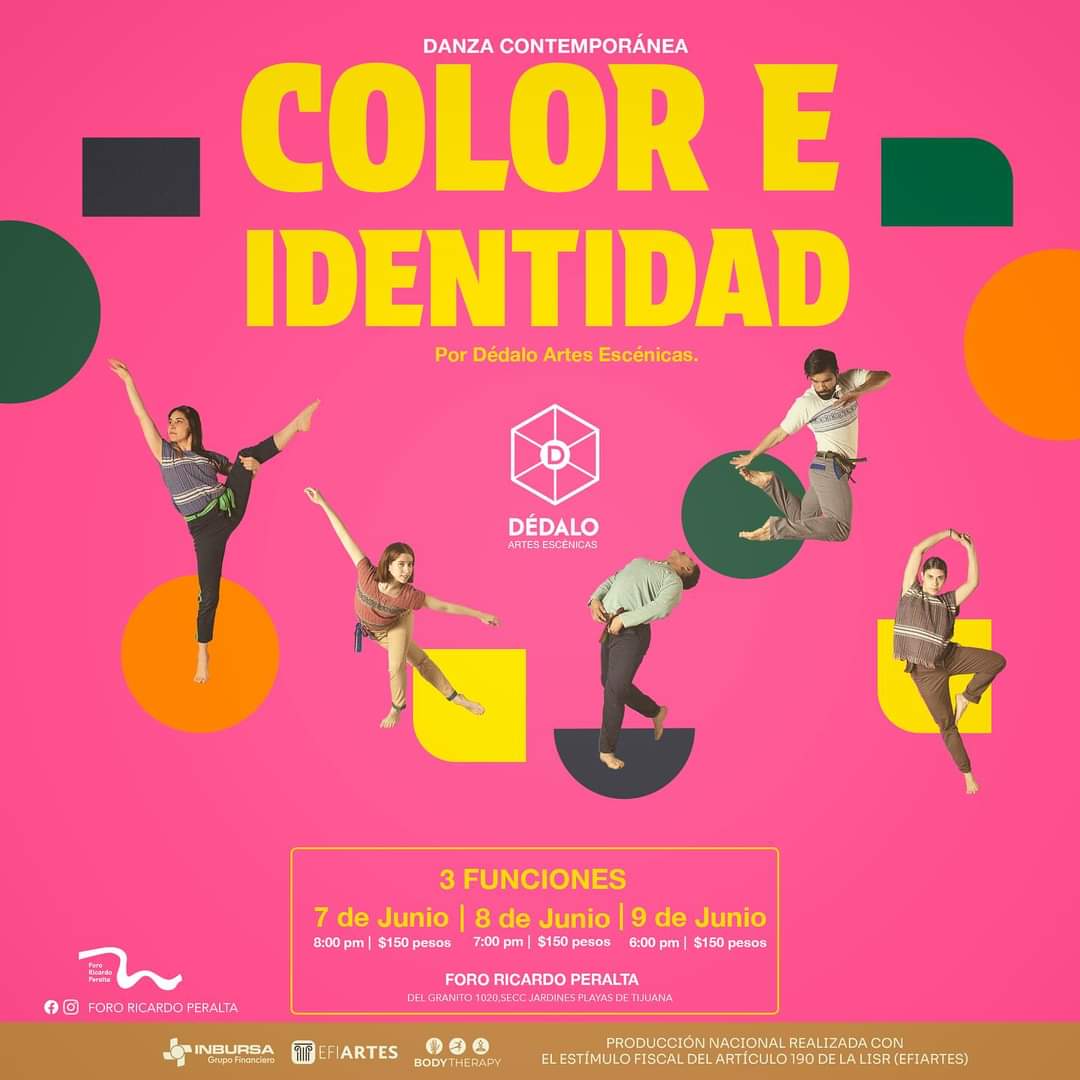 Proximo fin de semana en #Tijuana "Color e identidad" performance interactivo de danza contemporanea, @dedaloartes y musica por Panoptica. 

#danzacontemporanea #tijuana #playasdetijuana #moderndance