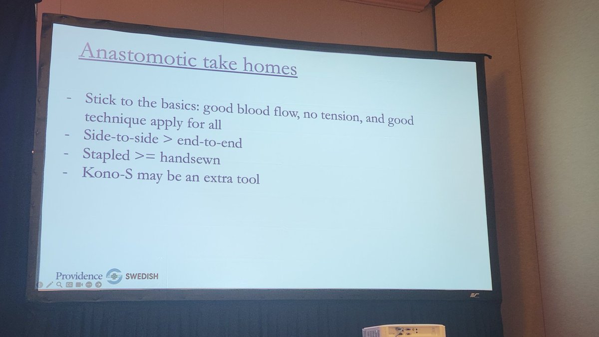 Anastomotic take home messages from <a href="/LindsaySceats/">Lindsay Sceats</a> #SIBD_2024
