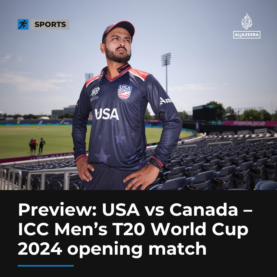 History, reputation and bragging rights will be on the line as USA host Canada in the opening match of the ICC #T20WorldCup in Dallas aje.io/j62270