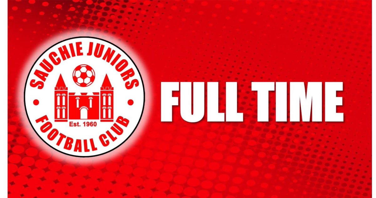FULL TIME
Haddington 2-3 Sauchie 
Sauchie are champions 
🔴⚪️🔴