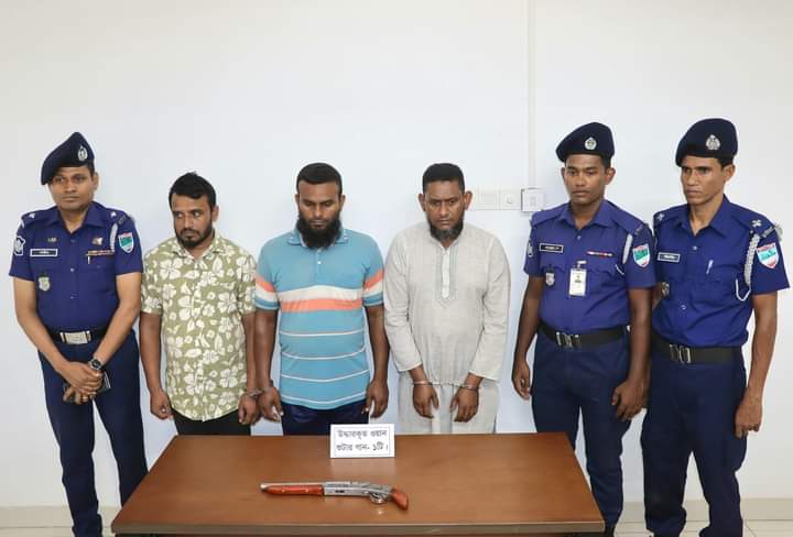 নড়াইলে একটি ওয়ান সুটার গান, হোন্ডা মোটর সাইকেলসহ তিন জন গ্রেফতার