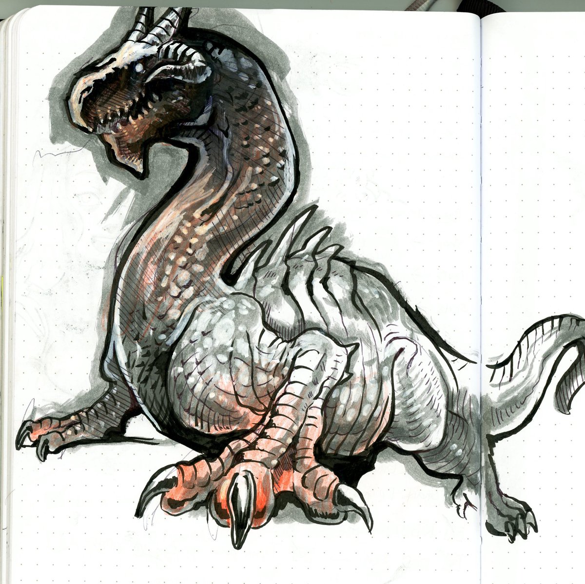 jaegerpilotmax's tweet image. Why are dragons so fun to draw