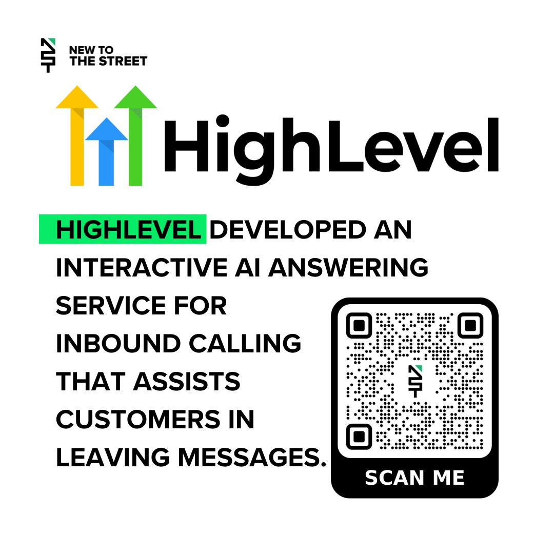 🤖📞 @gohighlevel's new AI answering service makes inbound calls a breeze, assisting customers in leaving messages effortlessly.@vincemedia1

Watch the full interview here⬇️⬇️⬇️
youtube.com/watch?v=SOcWDu…

#HighLevel #DigitalMarketing #AI #LeadGeneration #business #newtothestreet