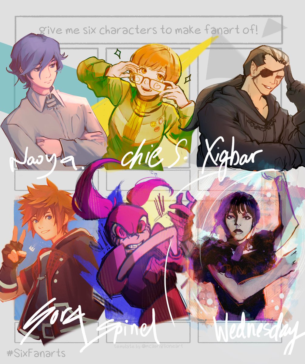 Finally finished the 6 fanarts meme