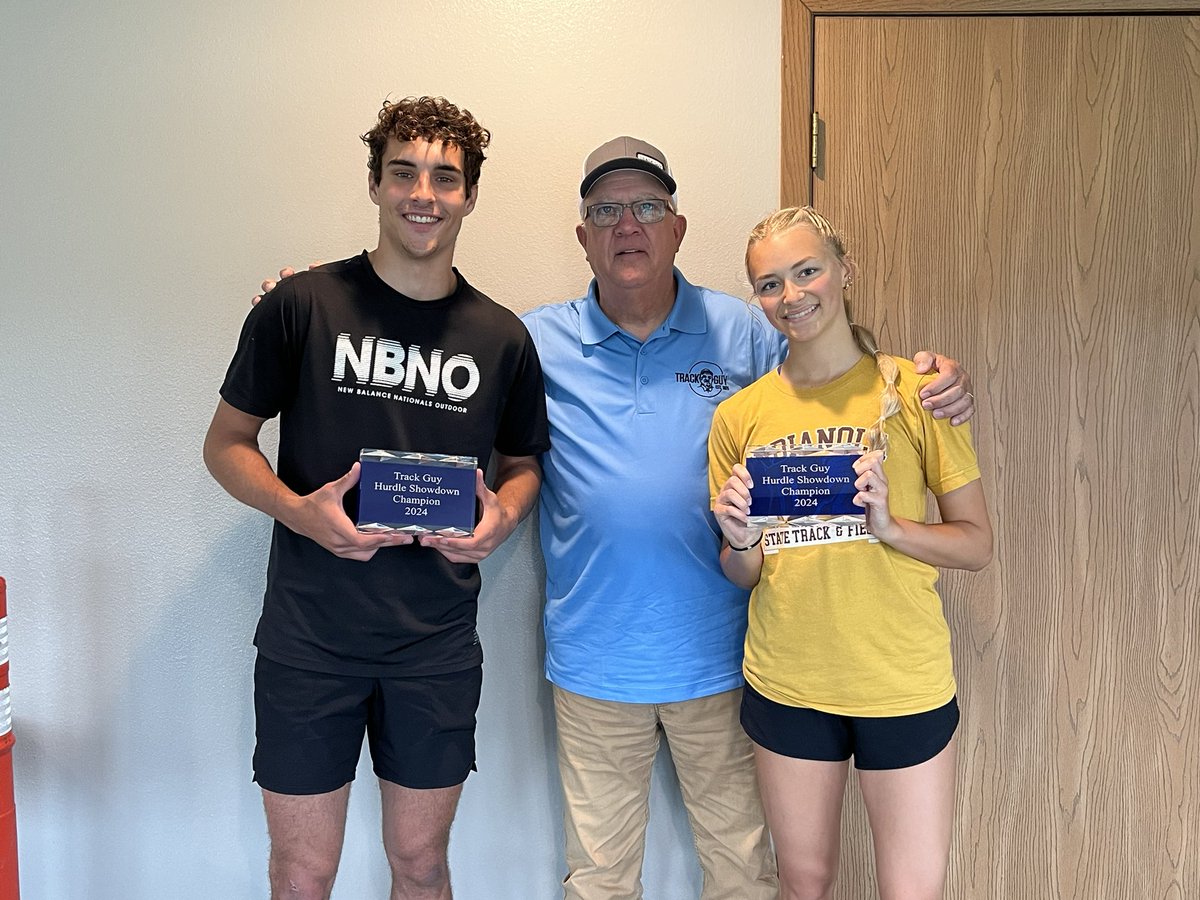 2024 IATC Championships
Track Guy Hurdle Showdown Champions 
Jaden Damiano, Iowa Falls-Alden, 13.73 and Josie McGraw, Indianola, 14.47