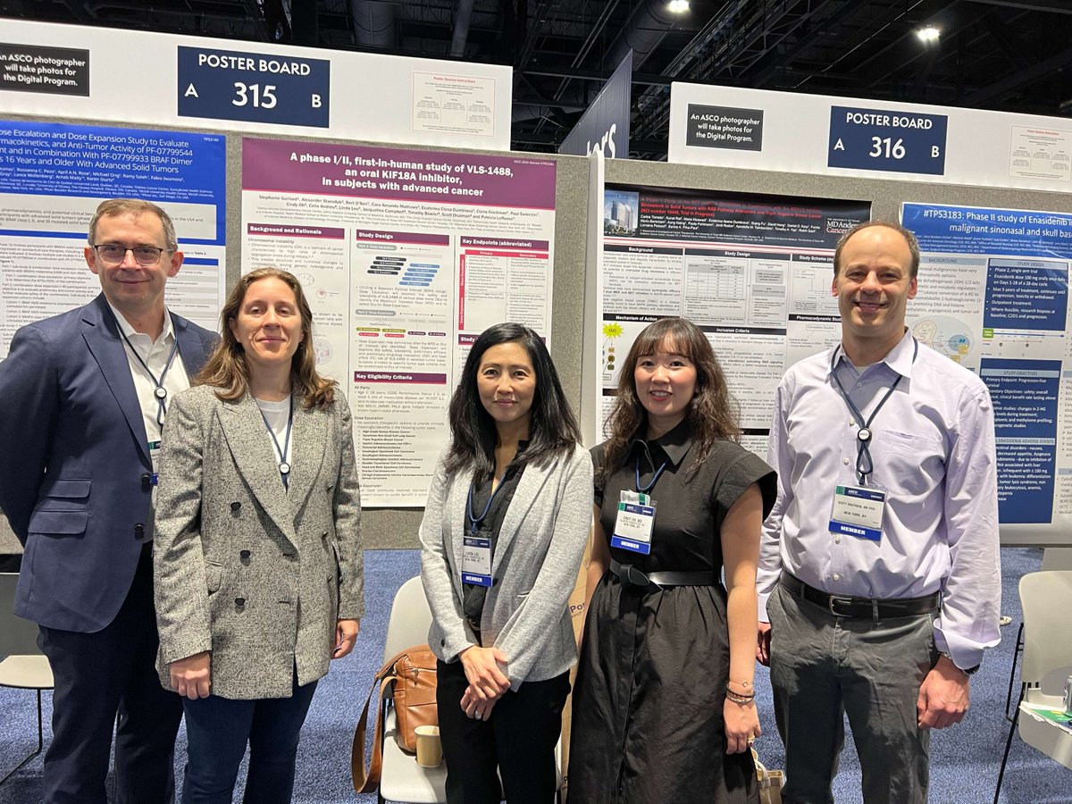 We’re on the ground at #ASCO24 in Chicago! Connect with us to learn more about our #clinicaltrial evaluating our internally discovered #KIF18A inhibitor, VLS-1488, in patients with advanced #cancers. View the abstract here: meetings.asco.org/abstracts-pres… 
<a href="/ASCO/">ASCO</a>