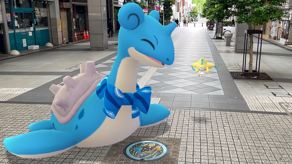 ci_ronnu_p's tweet image. ラプラス x ジラーチ
#ポケモンGO #PokemonGO #ARPlus #PokemonGOAR #GOsnapshot #PokemonGOBuddy #ラプラス #ジラーチ #みやぎ応援ポケモン #ポケふた #仙台市 #1枚目 #ポケふたの旅番外編