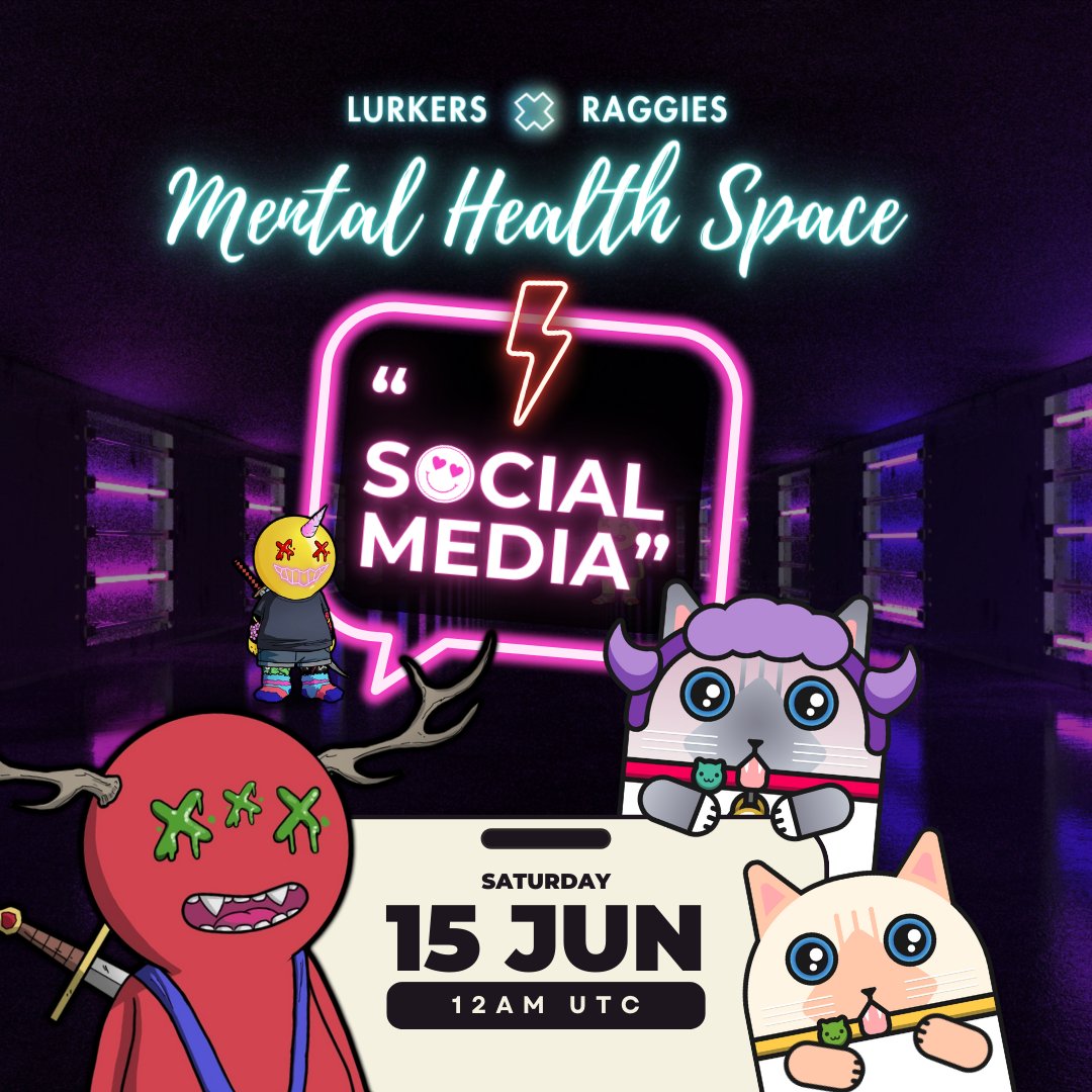 Join us in our MENTAL HEALTH OPEN FORUM this month, as we talk more about Social Media and its effects on our mental health!

Save the date!

x.com/i/spaces/1OwxW…