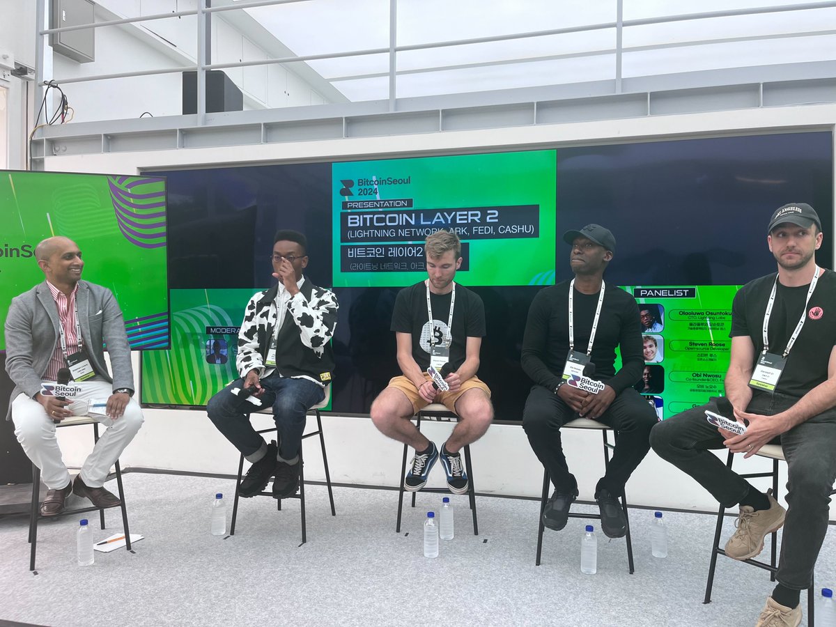 fedibtc's tweet photo. It's a wrap! ✨
Thank you @BitcoinSeoulCon! It was awesome to be a part of the conference. https://t.co/lOSz9tEvCR