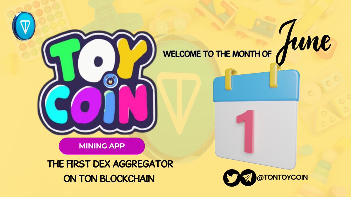 🎉 Happy New Month, $TOY Community! 🎉

Let's kick off this month with positivity and great vibes. We're grateful for each of you and excited about the journey ahead. Let's continue to grow and innovate together!

#TOY #TON #Crypto