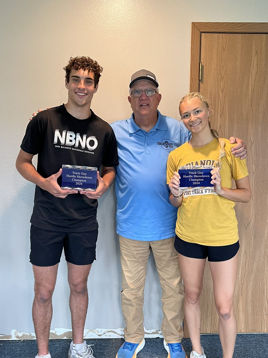 Track Guy (@trackguyusa) on Twitter photo 2024 <a href="/iatfcc/">Iowa Association of Track Coaches</a> Championships
Track Guy Hurdle Showdown Champions: Jaden Damiano, Iowa Falls-Alden, and Josie McGraw, Indianola. 13.73 and 14.47, respectively. #fast 2024 <a href="/iatfcc/">Iowa Association of Track Coaches</a> Championships
Track Guy Hurdle Showdown Champions: Jaden Damiano, Iowa Falls-Alden, and Josie McGraw, Indianola. 13.73 and 14.47, respectively. #fast