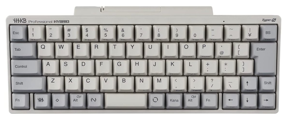 HHKB Professional HYBRID Type-S の日本語配列と英語配列が違いすぎて