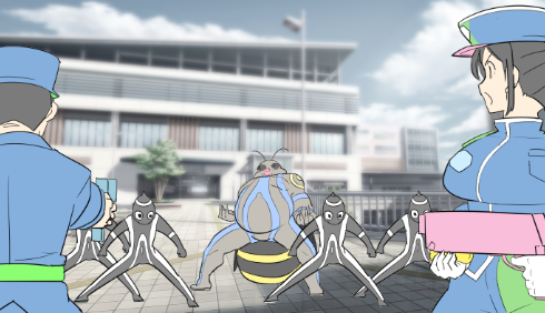 戦隊エロ漫画  色塗り中 