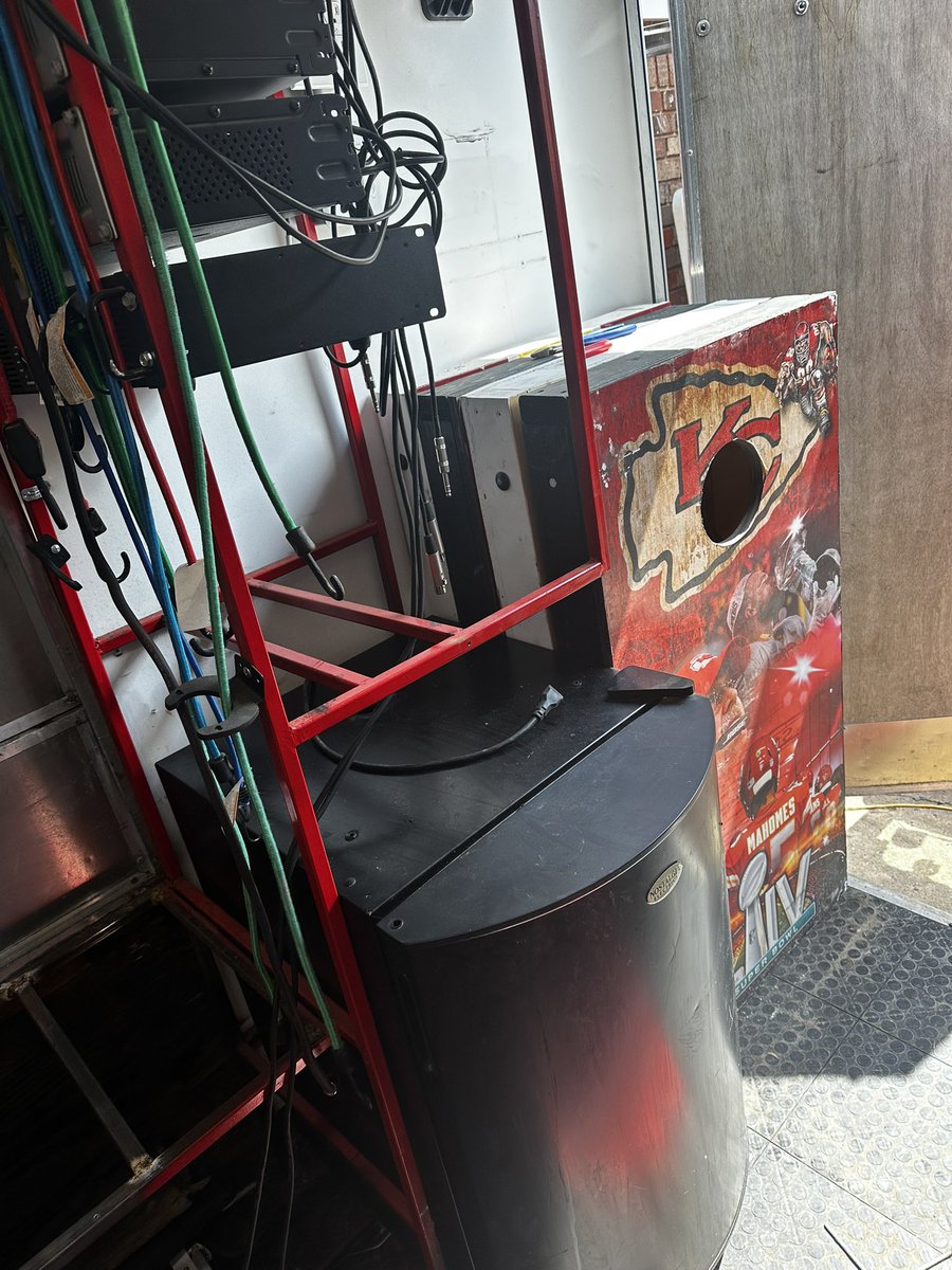 Just like with the original trailer, you learn more and more things that would be must haves and some that would be nice to have things to add.  So this year, we are adding beer on tap, moving the DJ booth inside with the beer tap underneath. Also building new racks and storage.