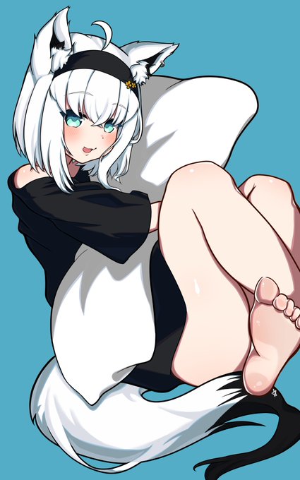 ぎゅ～  フブちゃん
#絵フブキ
#白上フブキ活動6周年 