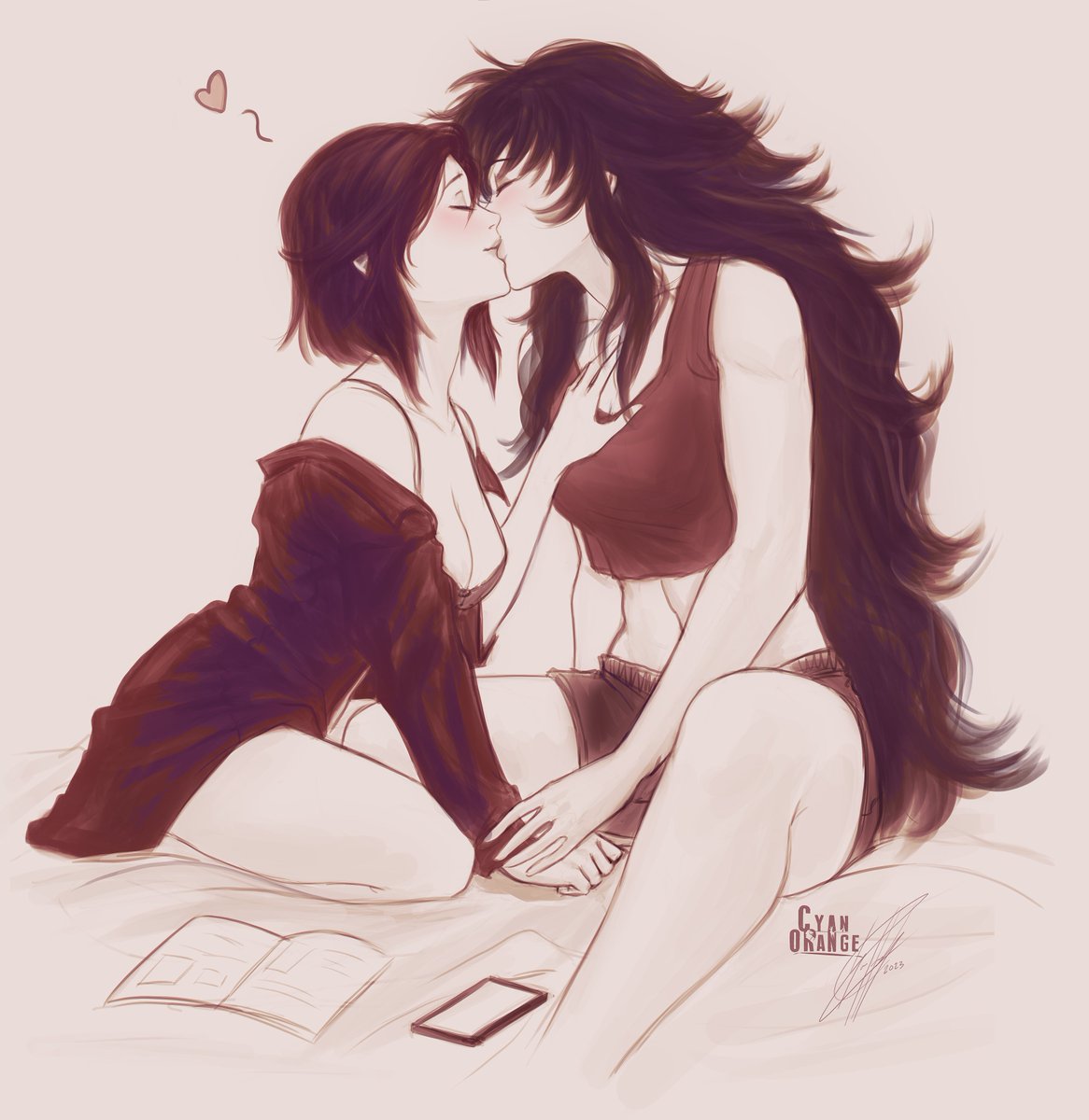 CyanOrangeArt's tweet photo. Happy Pride Month! 🏳️‍🌈🌈✨🌹🐦‍⬛#RWBY #Rosebird https://t.co/eYtztIP3RF