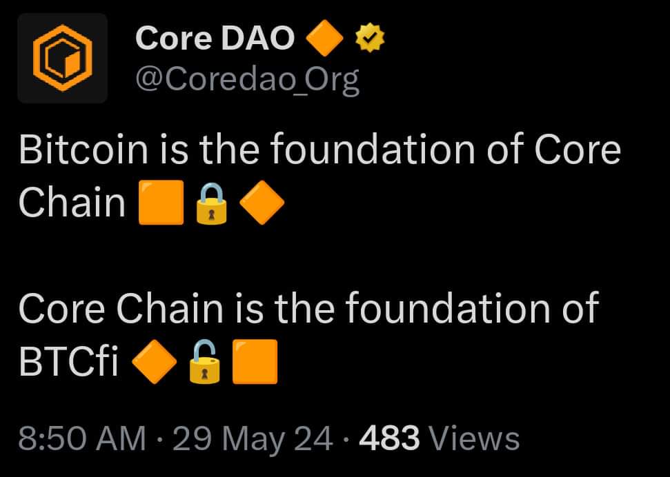 Chamarakodi7's tweet photo. @Ashcryptoreal $Core 

0xF5B40c85f9b7864BC44B6852e7C306db4c627583 https://t.co/zG7MCyvyQD