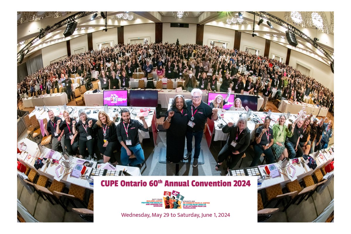 We closed out Convention today and are excited to take on all the work that members set out for CUPE Ontario this week, in the year ahead 💪🏾✊🏾 Our members make us what we are and we cherish the moments that we get to spend together like our annual Convention 👏🏽