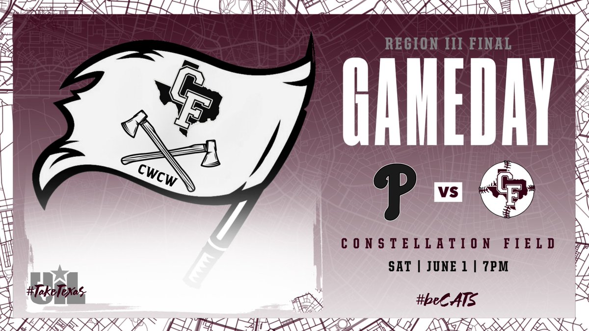 ⚡️REGIONAL FINAL⚡️

Game #3
🆚 Pearland Oilers
🏟️ Constellation Field
🕖 7pm
🎟️ atmilb.com/3R0qba8

#beCATS | #BFND | 🐾⚾️