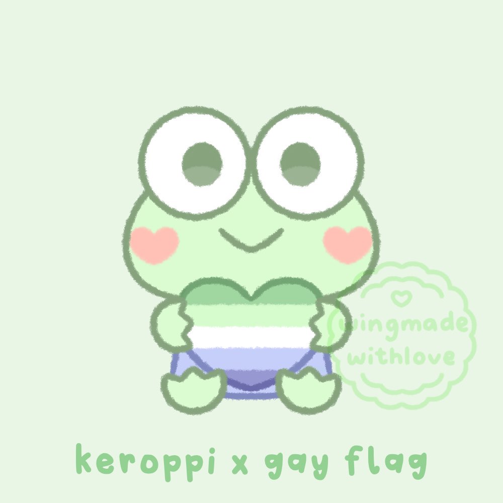 wingmadewlove's tweet photo. sanrio friends said happy pride!! ❤︎₊ ⊹🌈 (part 2)

#hellokitty #pochacco #keroppi #badtzmaru https://t.co/5gMoeyJ0ni
