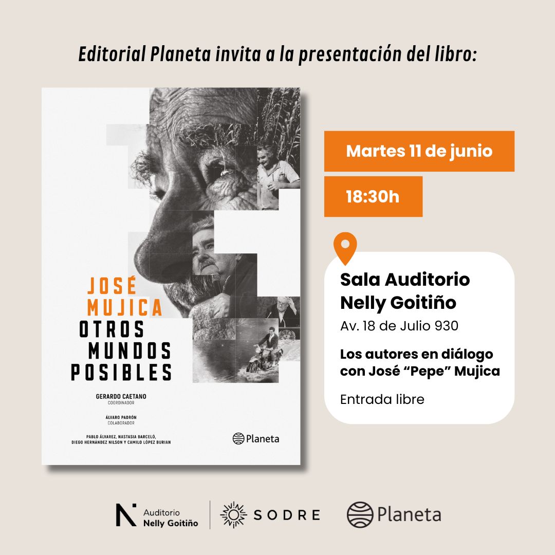 El martes 11 de junio, conversando con Pepe Mujica, presentamos este libro sobre su pensamiento internacional. Es resultado de más de un año de escritura colectiva, de muchas horas de entrevistas y reconstrucción de su archivo personal. Les esperamos!