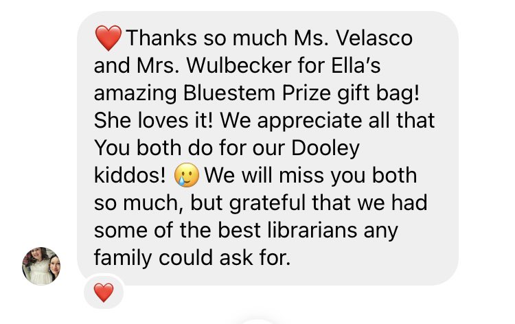 A Bluestem winner enjoying her prizes &amp; a sweet note from Ella &amp; her mom.  
Vice-versa! We love our Dooley families! We hope you’re all enjoying the last weekend of the school year! See you Monday for our last day! 🙌🏼
#PlayDohMessageForTheWin #DooleySuperpowers #DooleyFamily