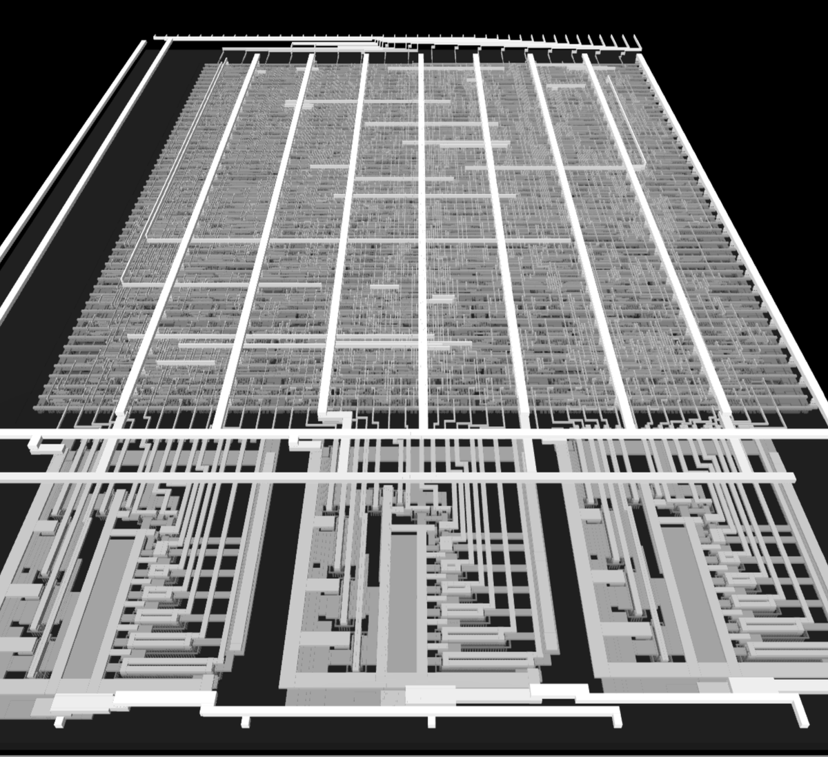 Perhaps the first ever - open source silicon replica with  true to the original ANALOG parts!
AY-3-891x sound generator.

Digital on top, analog DACs at the bottom.

Something that is impossible with FPGA.

#TinyTapeout