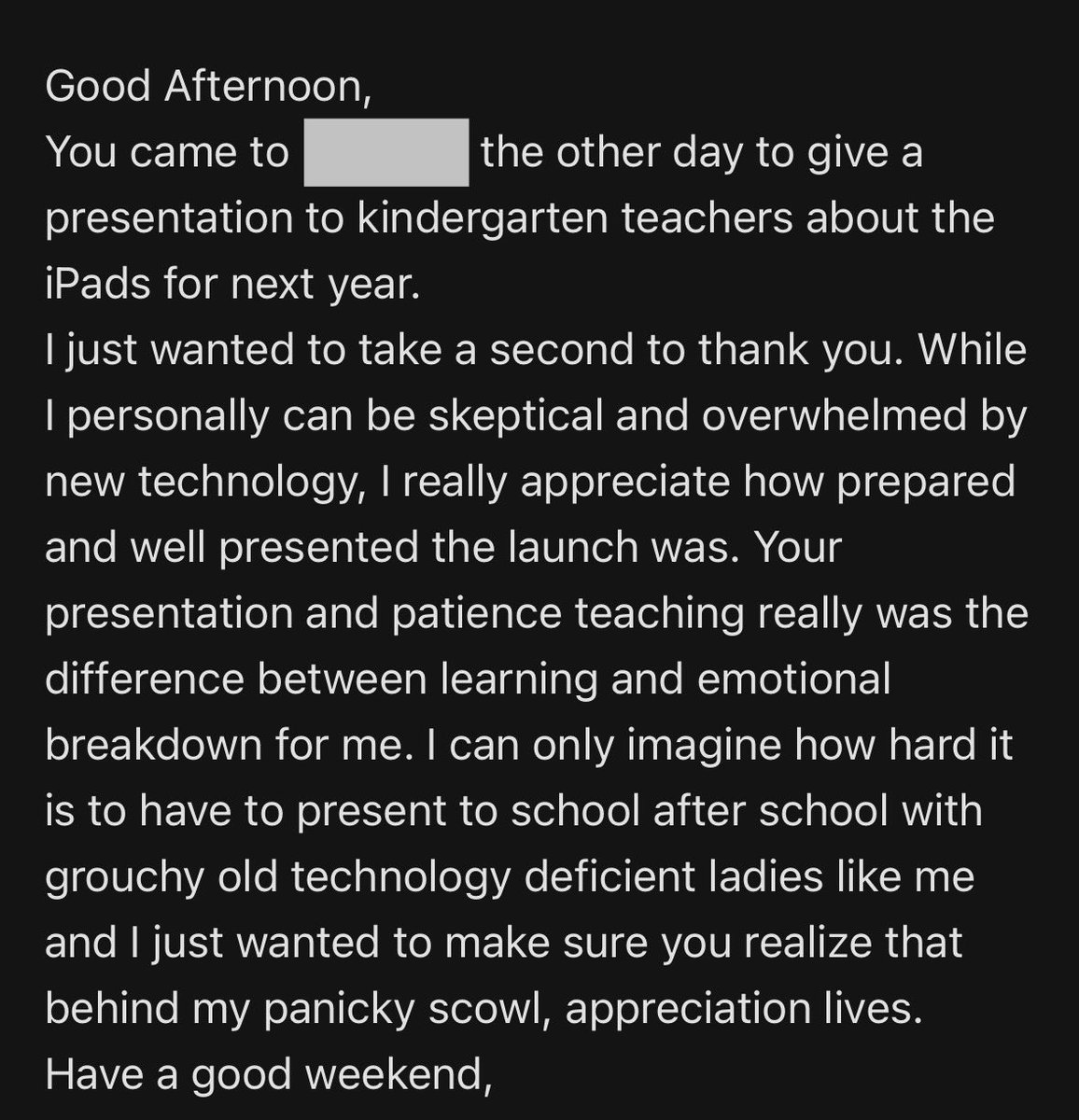 Dr. Crystal Samuels (@crys_samuels) on Twitter photo This is why I love what I do!!! We are working hard through the end of the year to get K teachers familiar with iPads so they are well prepared for students in the fall. <a href="/ChristinaK12/">Christina School District</a> <a href="/timm_doug/">Doug Timm</a> <a href="/JohnTerlecki/">John Terlecki</a> #instructionaltechnology This is why I love what I do!!! We are working hard through the end of the year to get K teachers familiar with iPads so they are well prepared for students in the fall. <a href="/ChristinaK12/">Christina School District</a> <a href="/timm_doug/">Doug Timm</a> <a href="/JohnTerlecki/">John Terlecki</a> #instructionaltechnology