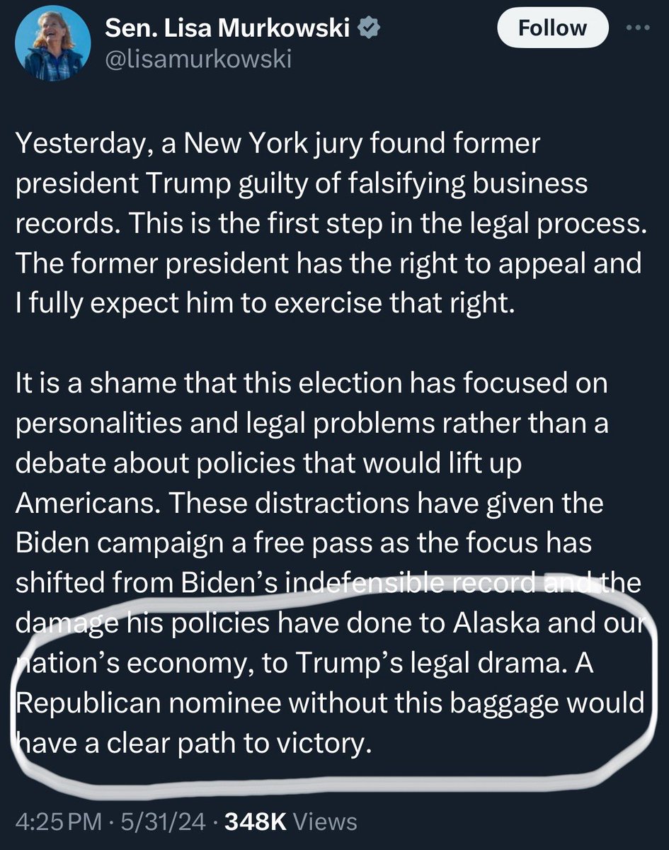 BREAKING NEWS: Republican Senator Calls for Donald Trump to Exit Presidential Race Due to His 34 Felony Convictions